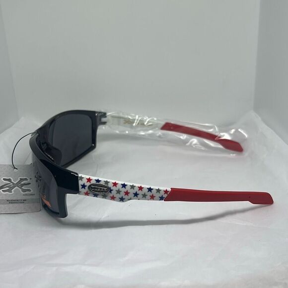 XLoop Patriotic Sunglasses – UV Protection, Red White & Blue Stars - Picture 2 of 3